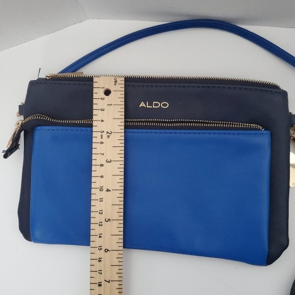 ALDO Blue Wristlet Crossbody Bag Clutch - Picture 8 of 9